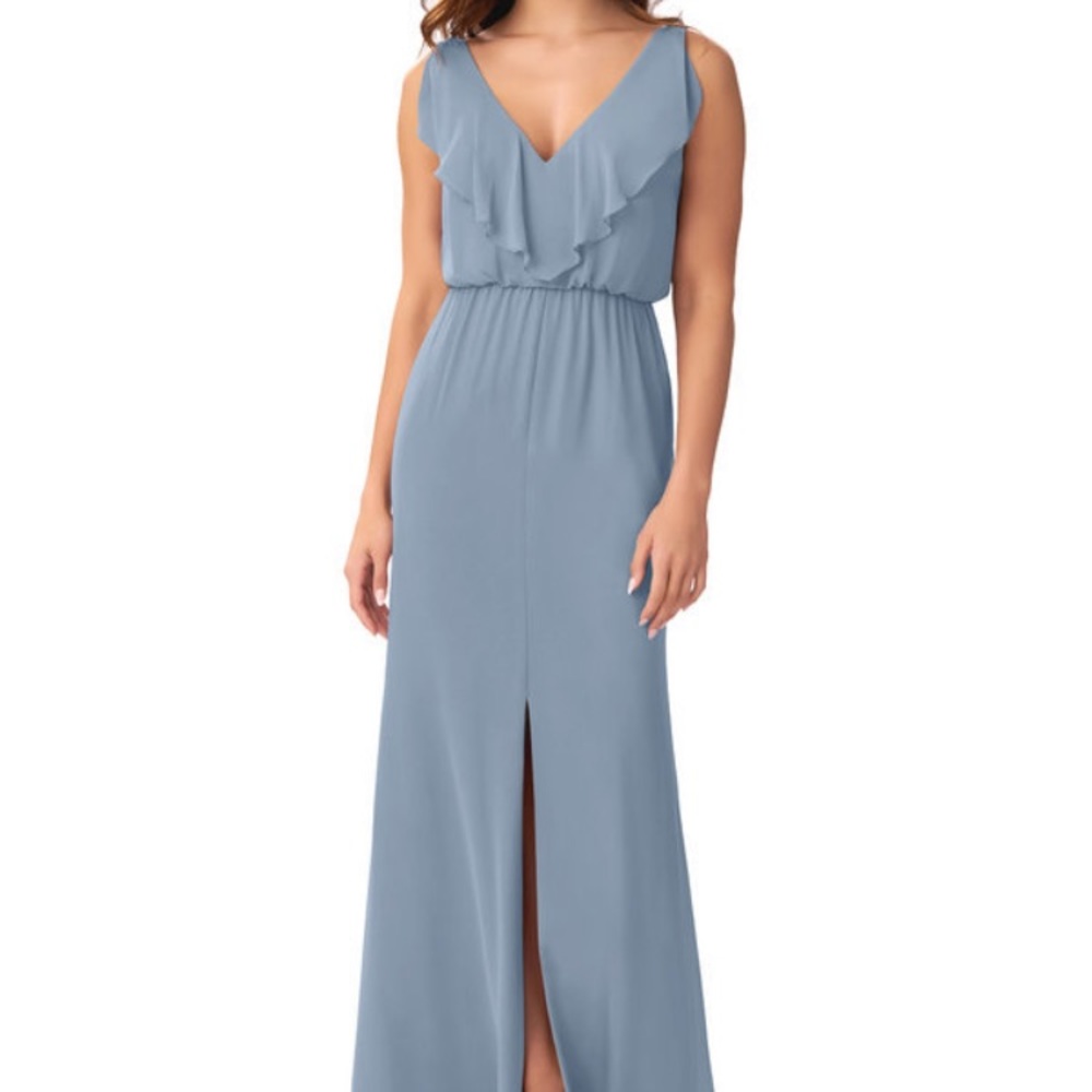 Azazie ‘Kelsey’ Dusty Blue, Size 20